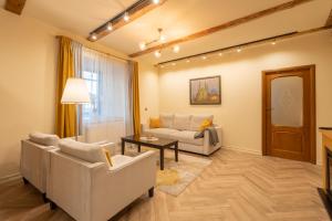 Posezení v ubytování Taurakalnis apartment