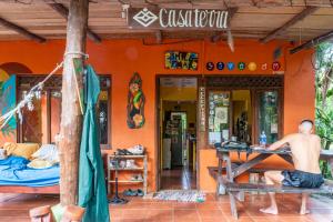 Istumisnurk majutusasutuses Casa Terra Hostel