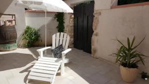 Patio alebo iná vonkajšia časť ubytovania Apartment Elda