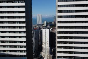 Nespecifikovaný výhled na destinaci Batumi nebo výhled na město při pohledu z hotelu