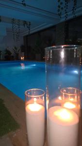Bazén v ubytování Spa apartman zatvoreni bazen Maca nebo v jeho okolí