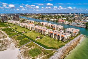 an aerial view of a resort complex next to a body of water at Land's End 5-204 Gulf-Bay Front - Premier in St. Pete Beach