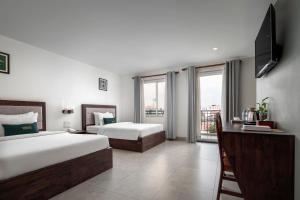 Postel nebo postele na pokoji v ubytování Vrest Hotel + 37 fotografií