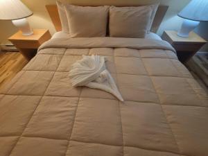 Uma cama ou camas num quarto em Gateway Condominium