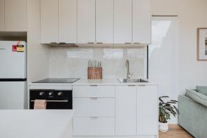 Kuchyň nebo kuchyňský kout v ubytování Tiny Home in Scottsdale