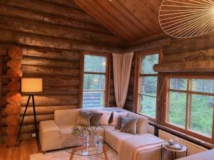 Posezení v ubytování Ruka Villa Taikaranta