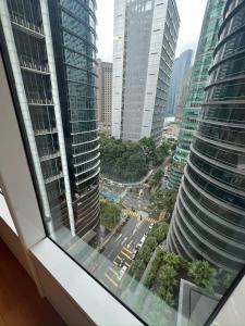 Γενική άποψη της πόλης Κουάλα Λουμπούρ ή θέα της πόλης από  αυτό το διαμέρισμα