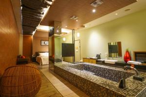 Koupelna v ubytování Moonlight Motel