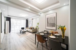 Posezení v ubytování 上海柠檬汁民宿 Shanghai lemon juic B&B -Shanghai Lemon Deluxe Room外滩南京东路步行街
