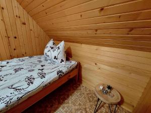 Postel nebo postele na pokoji v ubytování Koča Lipa pod Veliko planino
