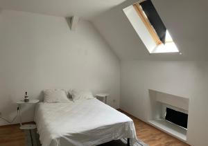 Postel nebo postele na pokoji v ubytování Le Wolf - 1 Chambre privée dans un appartement - 5mn tram du centre ville - 15mn tram Gare TGV Mulhouse - Wifi - Parking