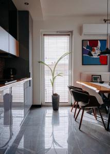 Kuchyňa alebo kuchynka v ubytovaní Apartament Madlen Art