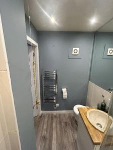 a bathroom with a sink and a toilet at Bielding View Tarbert Loch Fyne Argyll in Tarbert +6 photos