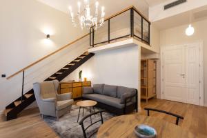 Χώρος καθιστικού στο Design Flower Square Apartments