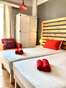 Postel nebo postele na pokoji v ubytování Eleana Apartments