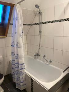 Koupelna v ubytování Ferienwohnung Elbglück