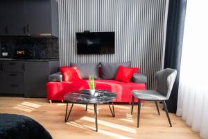 Χώρος καθιστικού στο Design City Center Apartments