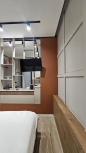 Kuchyň nebo kuchyňský kout v ubytování TAM Center Studio Apartment Next To Blloku No2 + 25 fotografií