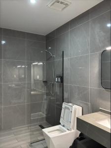 Koupelna v ubytování Taufusi Hotel