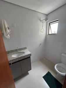 Ένα μπάνιο στο Apartamento Via lago