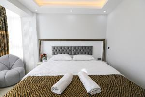 Postel nebo postele na pokoji v ubytování Istanbul Hotel&Guesthouse