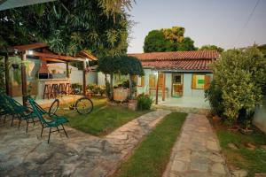 Zahrada ubytování Casa da Mangueira casa completa no centro histórico de Goiás