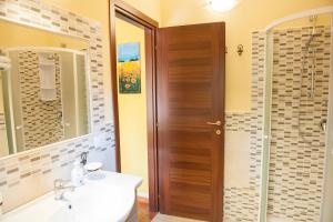 Koupelna v ubytování B&B Da Sabrina