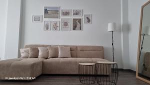 Posezení v ubytování Beach apartment's