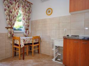 Kuchyňa alebo kuchynka v ubytovaní Beachfront Cozy Krk Apartment with Balcony