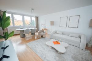 Posedenie v ubytovaní Designer-Apartment zum Wohlfühlen