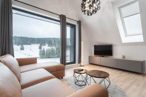 TV a/nebo společenská místnost v ubytování Residence Krušec