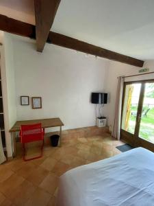 Postel nebo postele na pokoji v ubytování Auberge Les Myrtilles