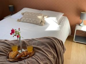 Postel nebo postele na pokoji v ubytování Le Piton - Appartements