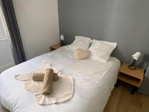 Postel nebo postele na pokoji v ubytování Le Piton - Appartements