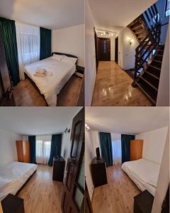 Ένα ή περισσότερα κρεβάτια σε δωμάτιο στο Vila Micul Vip