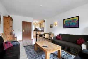 O zonă de relaxare la Ferienhaus für 7 Gäste Sylt