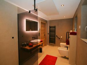 a bathroom with a sink and a toilet at Apartment Stöckl by Interhome in Schwendau