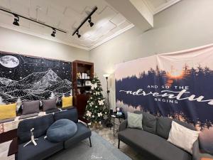 Posezení v ubytování Wangs Hostel
