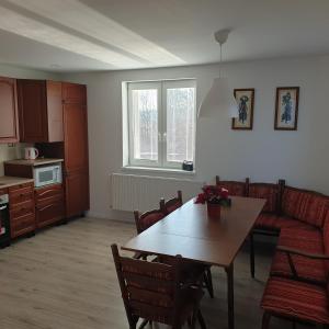 Kuchyň nebo kuchyňský kout v ubytování Apartmán Stará Myjava