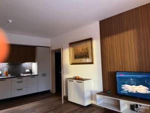Kuchyň nebo kuchyňský kout v ubytování Apartmán Hruška Černý Důl