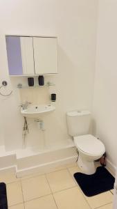 ChestertonにあるCity Stay Studios 2のトイレと洗面台付きのバスルーム