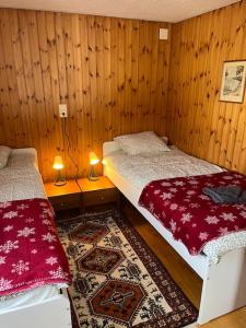 Postel nebo postele na pokoji v ubytování 5 Zimmer-Wohnung mit Garage und Sauna + 37 fotografií