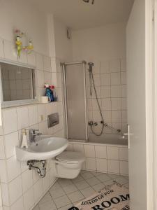 Koupelna v ubytování Ferienwohnungen in der Altstadt Pirna