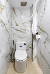 Koupelna v ubytování Hoàng Quỳnh Hotel
