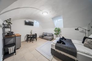 Telewizja i/lub zestaw kina domowego w obiekcie Innsbruck Underground Atelier