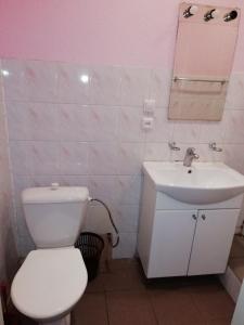 Koupelna v ubytování ГОТЕЛЬ Заводу 410 ЦА