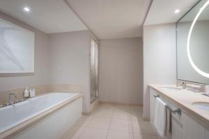 A bathroom at The Morrison Dublin, Curio Collection by Hilton
