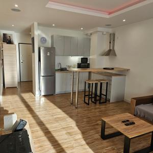 Kuchyňa alebo kuchynka v ubytovaní Apartament Tęczowy