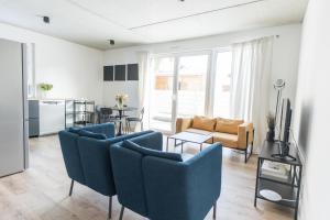 Χώρος καθιστικού στο Moderne Unterkünfte in Walldorf