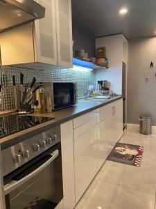 Kuchyň nebo kuchyňský kout v ubytování Vakantie Villa Hengelhoef